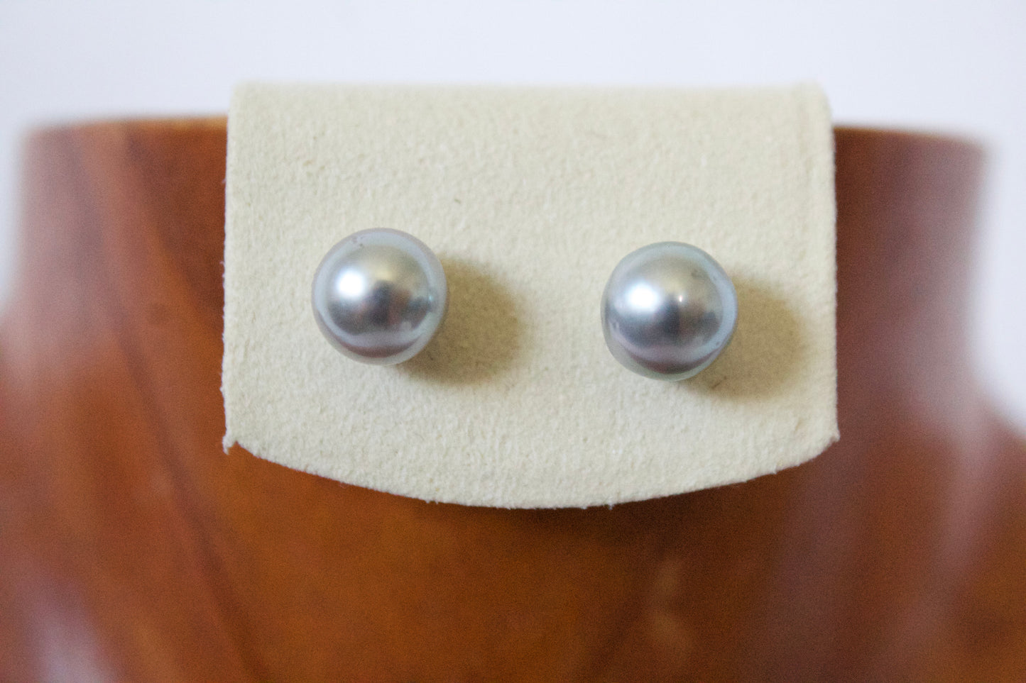 14K Silver Tahitian Pearl Earring