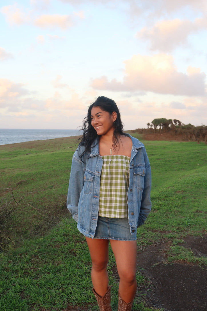 PRE-ORDER Palaka Strapless Top