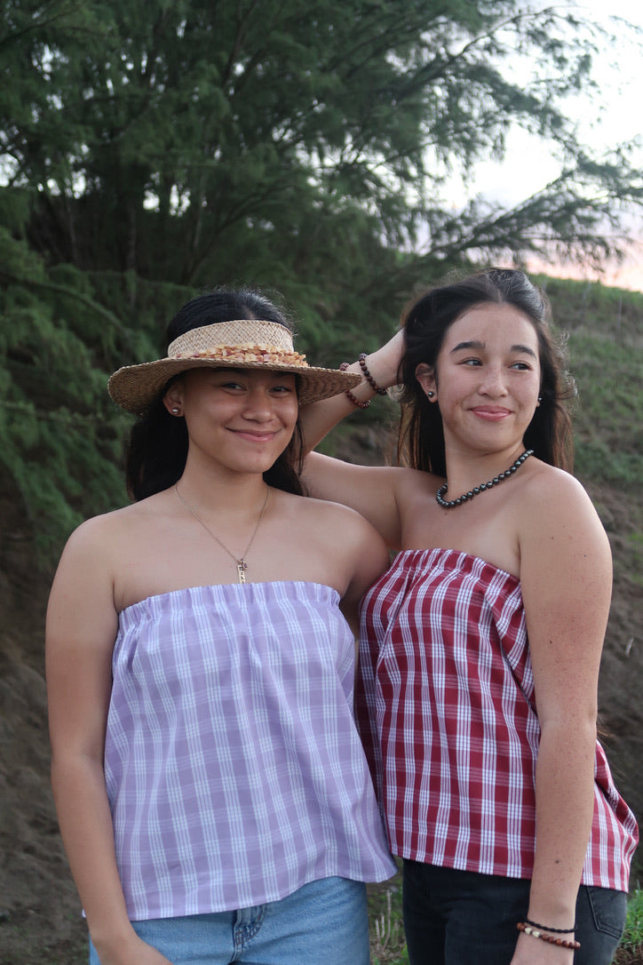 PRE-ORDER Palaka Strapless Top