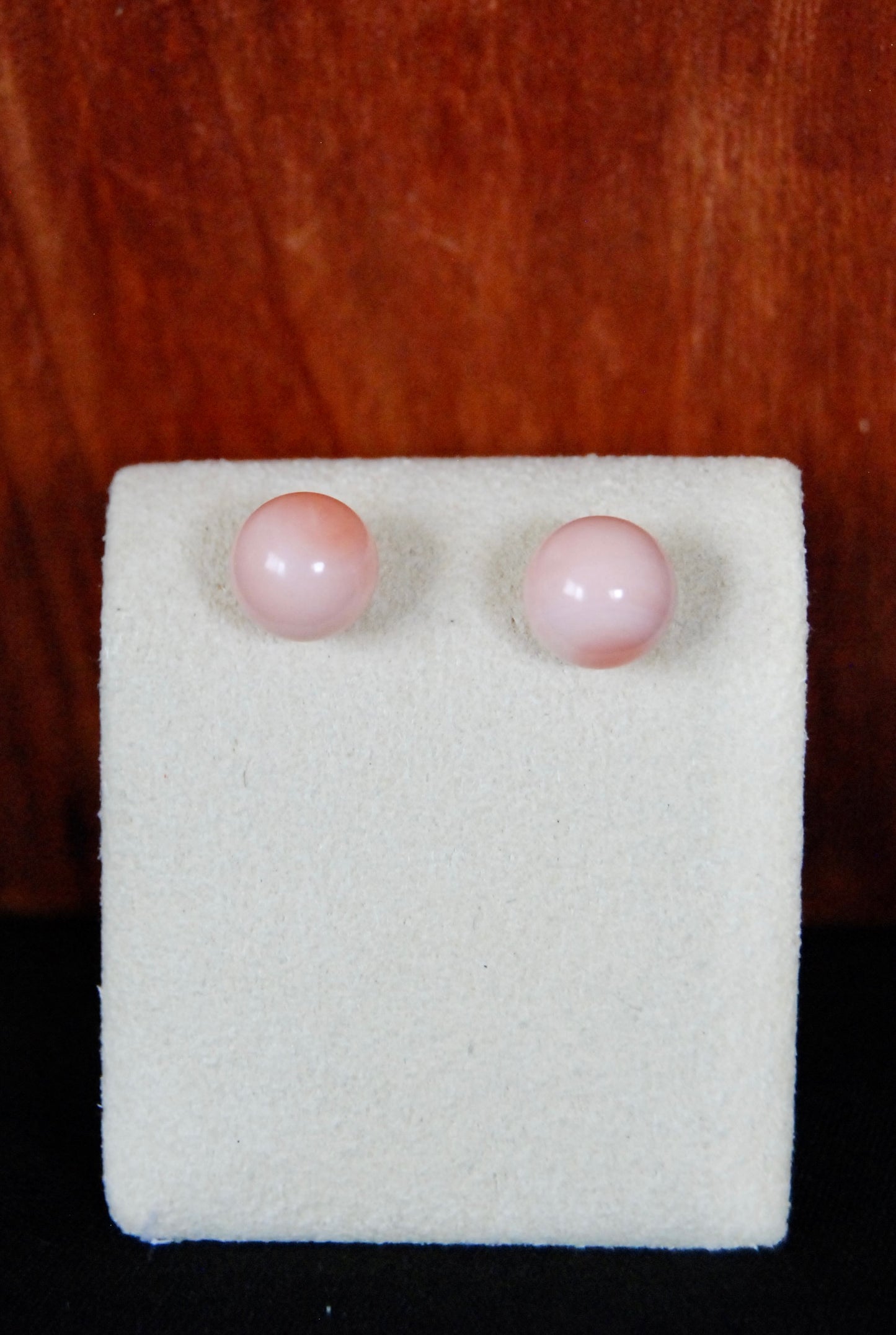 Pink Coral Stud Earring