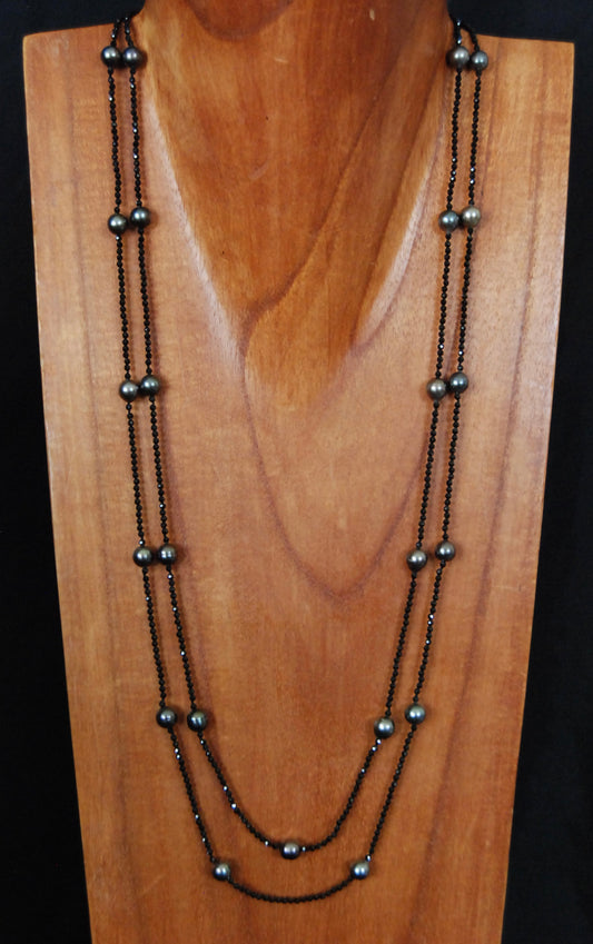 Spinal Gem & Tahitian Pearl Necklace