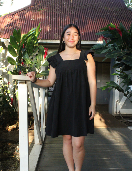 Ruffle Sleeve Dress