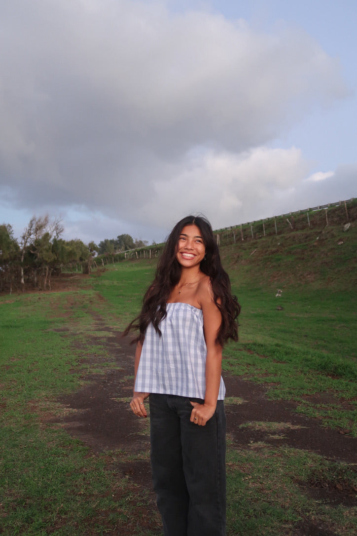 PRE-ORDER Palaka Strapless Top