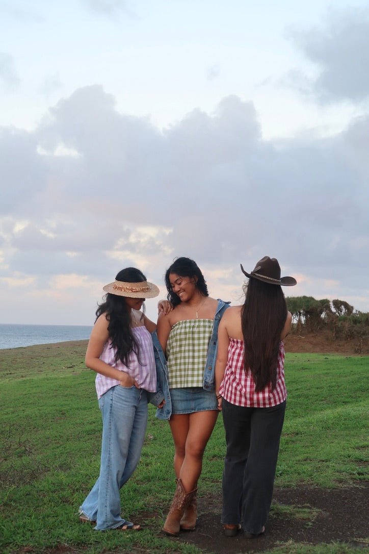 PRE-ORDER Palaka Strapless Top