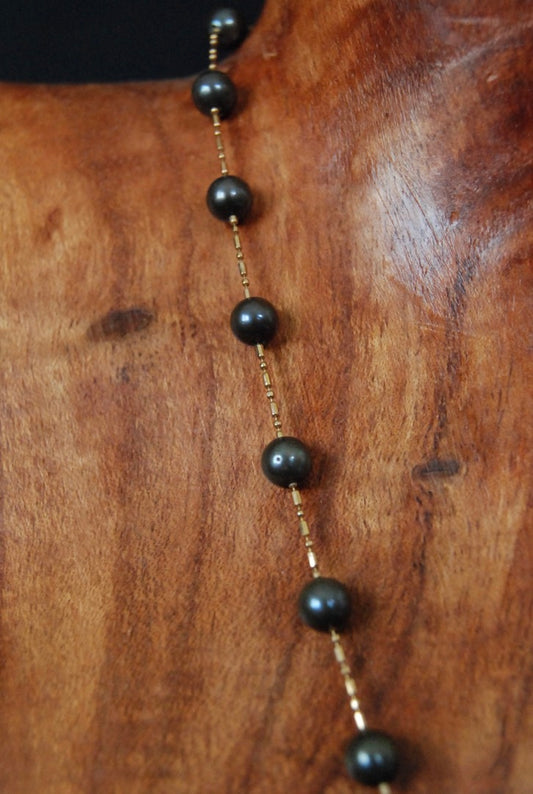 14K Dyed Fresh Water Pearl Necklace