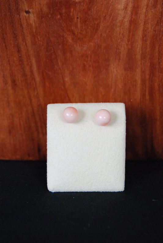 Pink Coral Stud Earring