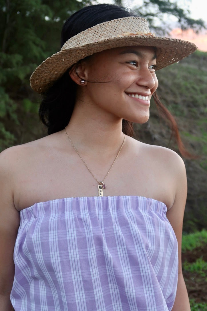 PRE-ORDER Palaka Strapless Top