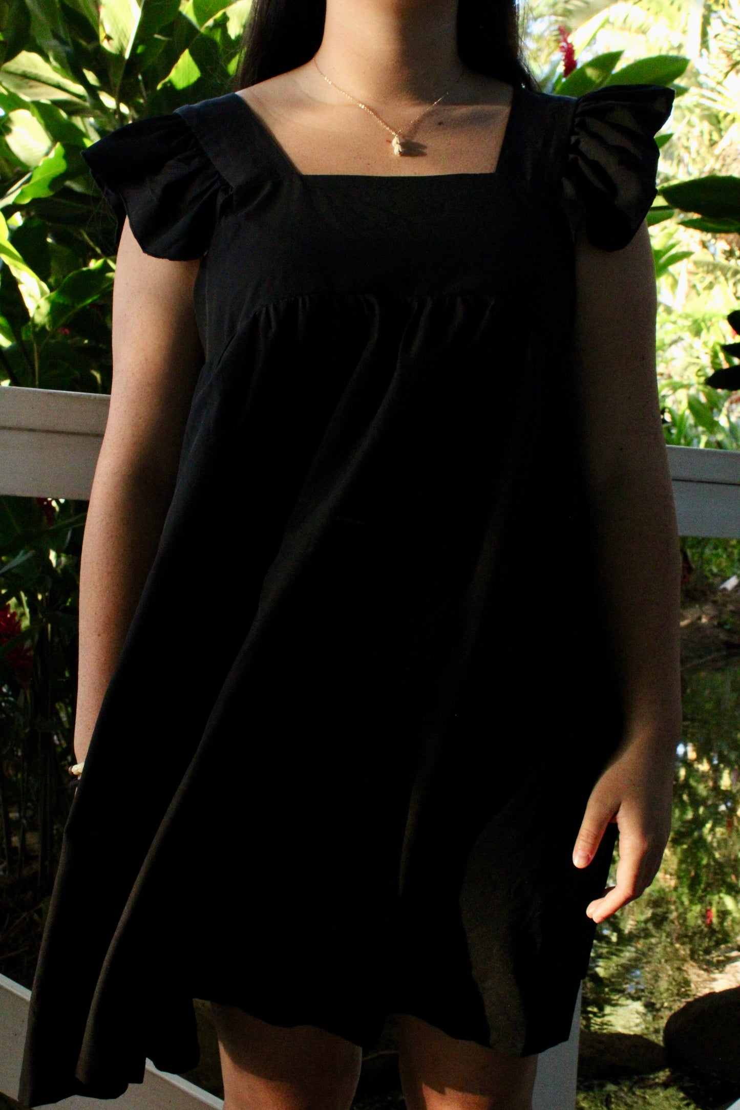 Ruffle Sleeve Dress
