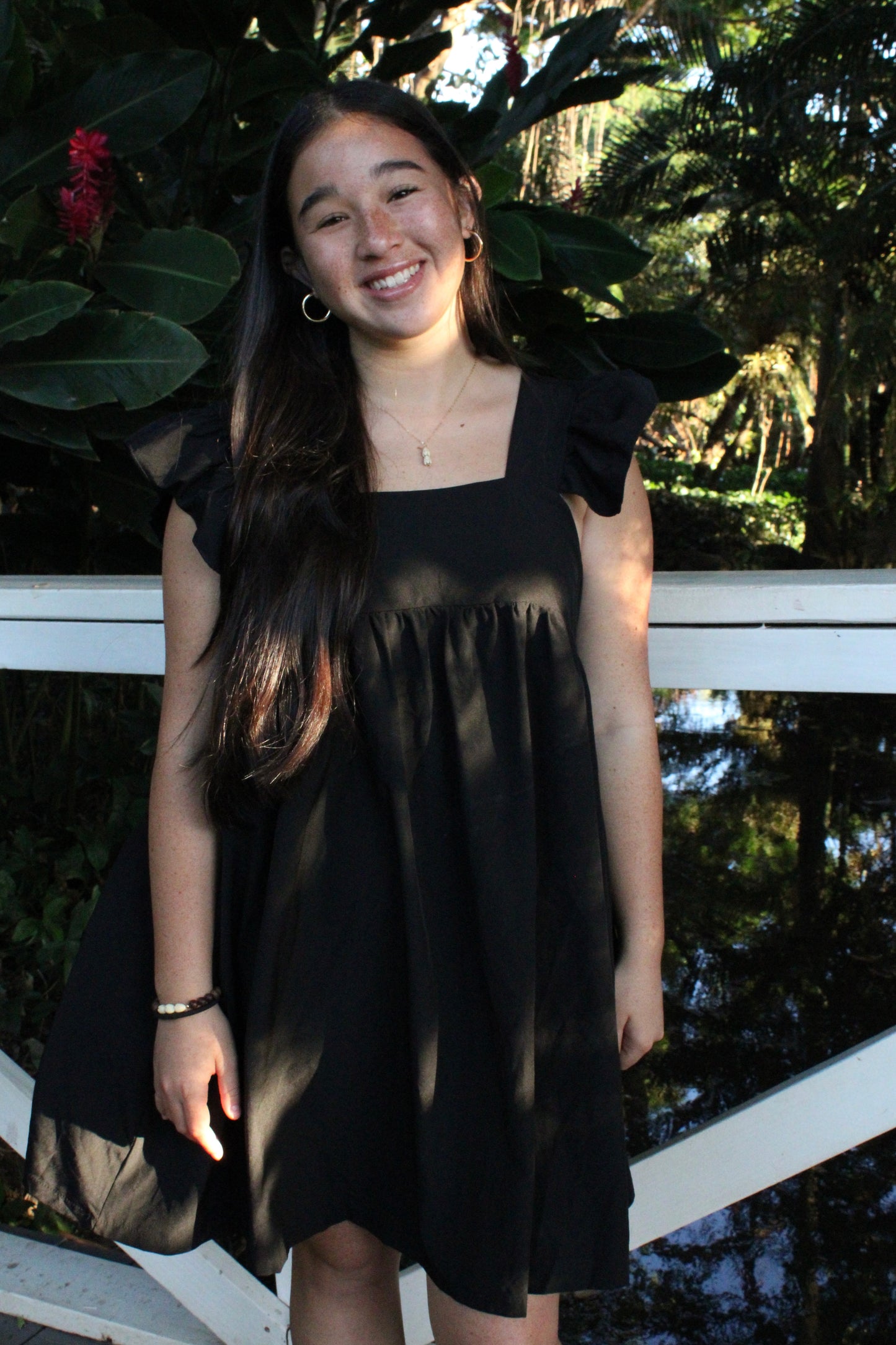 Ruffle Sleeve Dress