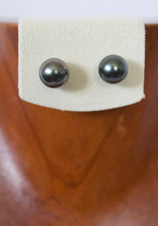 14K Tahitian Pearl Earring
